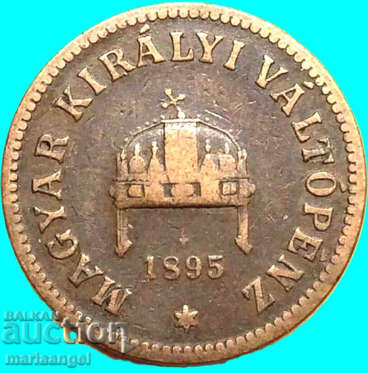 Аукцион Унгария 2 филера 1895