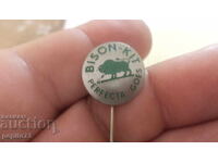 Advertising badge, Bison-Kit, paint and varnish brand
