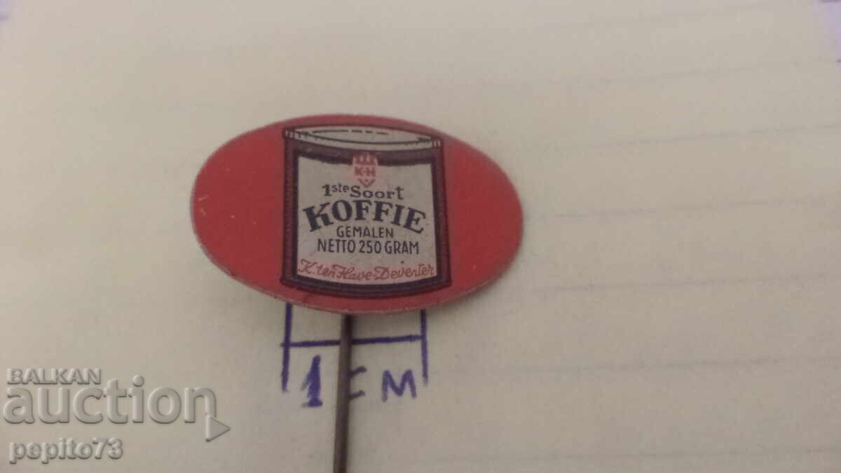 значка рекламна ,Koffie, марка кафе с цена € 1.00 | 1.96 лв.