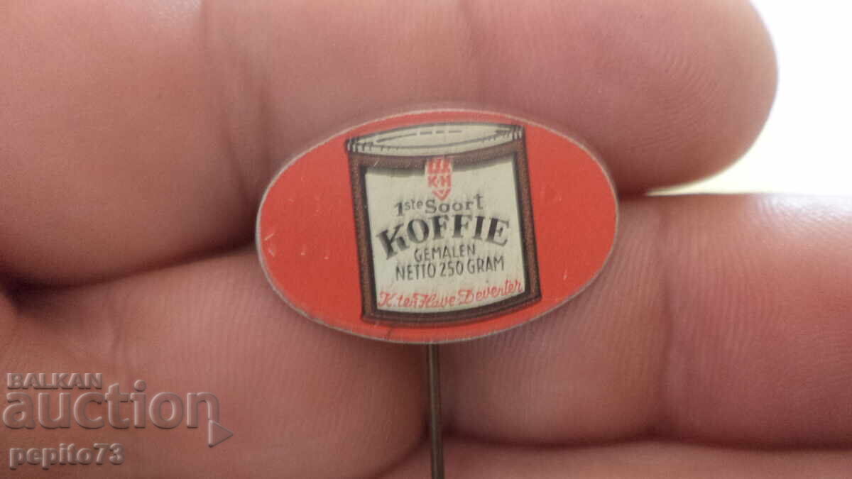 значка рекламна ,Koffie, марка кафе