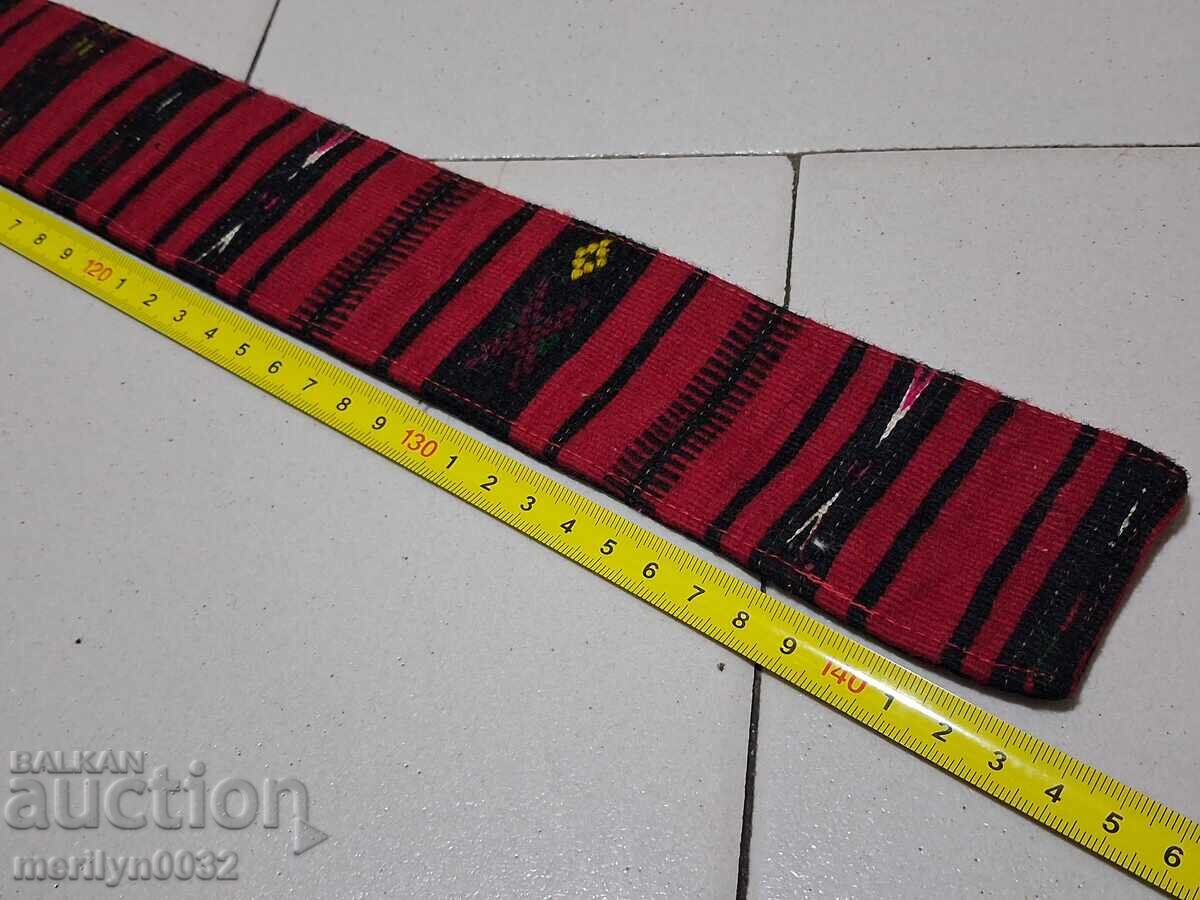 Старо ръчнотъкано коланче за пафти пояс колан носия - 5 Старо ръчнотъкано коланче за пафти пояс колан носия - 5