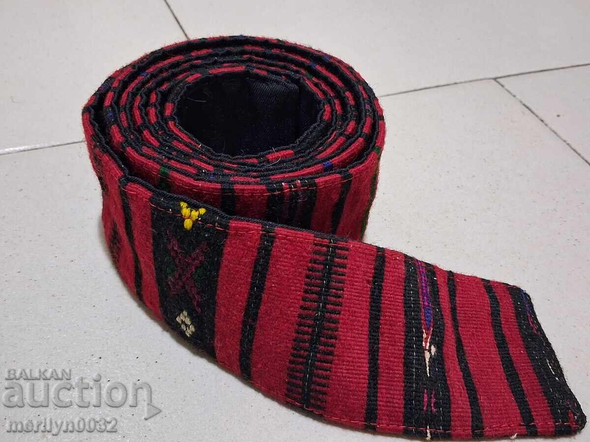 Старо ръчнотъкано коланче за пафти пояс колан носия - 7 Старо ръчнотъкано коланче за пафти пояс колан носия - 7