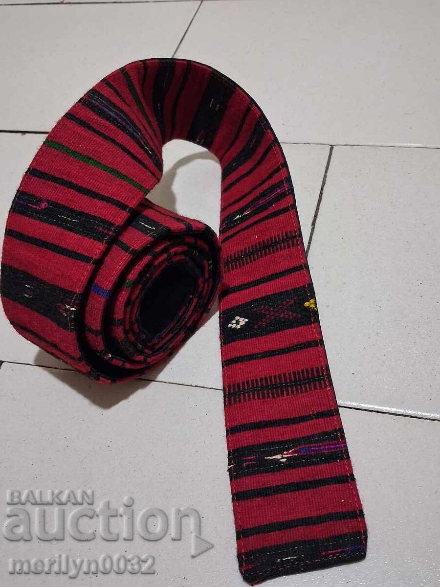 Старо ръчнотъкано коланче за пафти пояс колан носия Старо ръчнотъкано коланче за пафти пояс колан носия