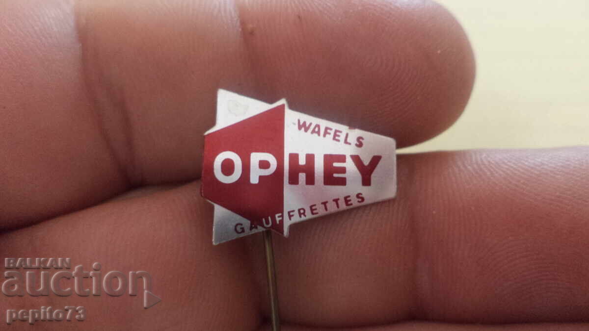 Διαφημιστικό σήμα, OPHEY, μάρκα βάφλας και μπισκότων