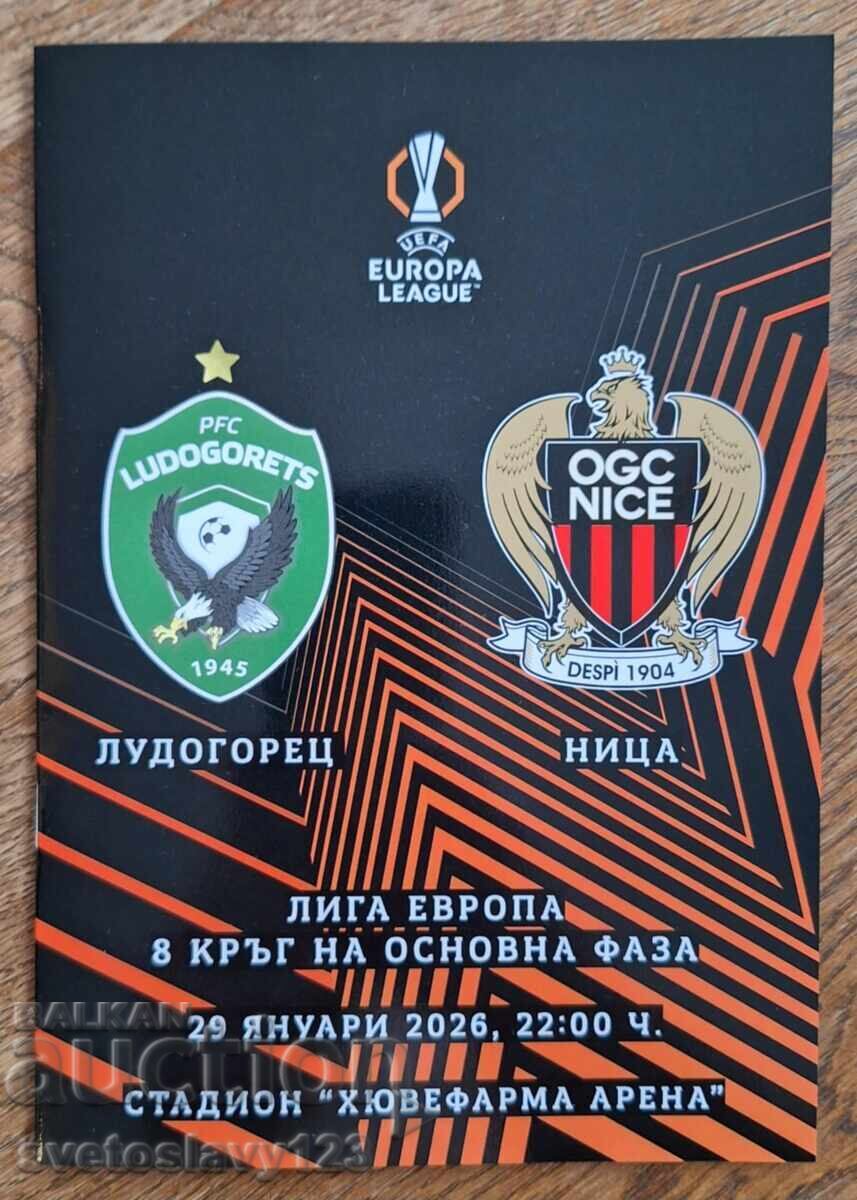 Ludogoreț - Nice program oficial nou