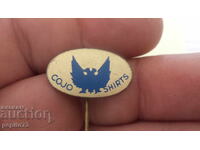 значка рекламна ,Cojo Shirts, марка облекло,ризи