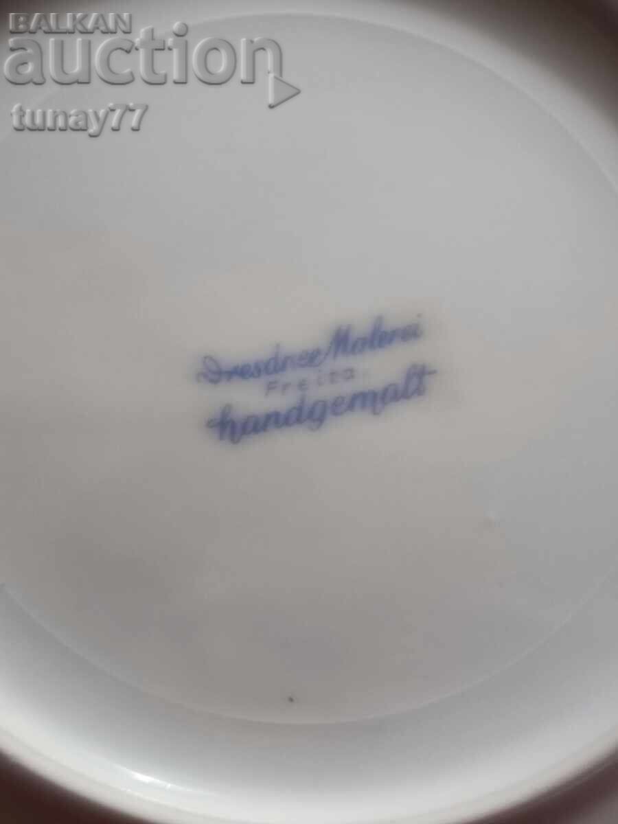 Αντίκα συλλεκτικό πιάτο με σήμανση σπάνιο - 5