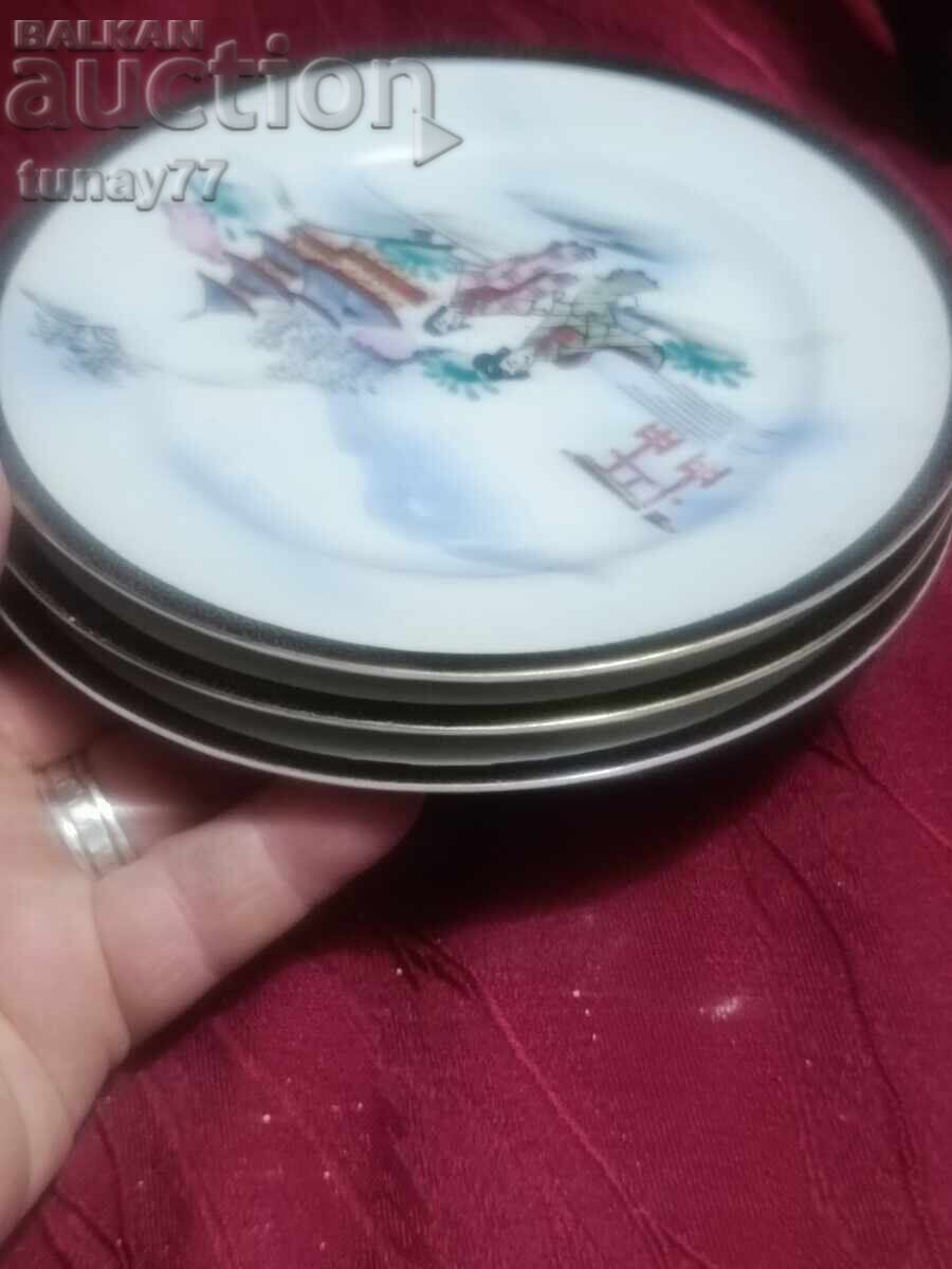 Винтиж 3бр Чиния азиацки мотиви рядко с маркировни - 6 Винтиж 3бр Чиния азиацки мотиви рядко с маркировни - 6