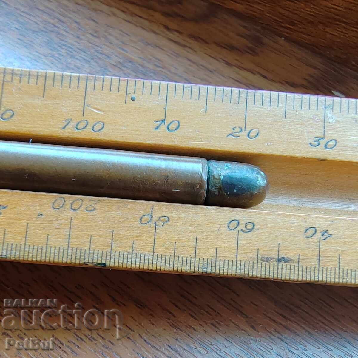 Artă de soldat - Stilou vechi din tub de cupru subțire - 5