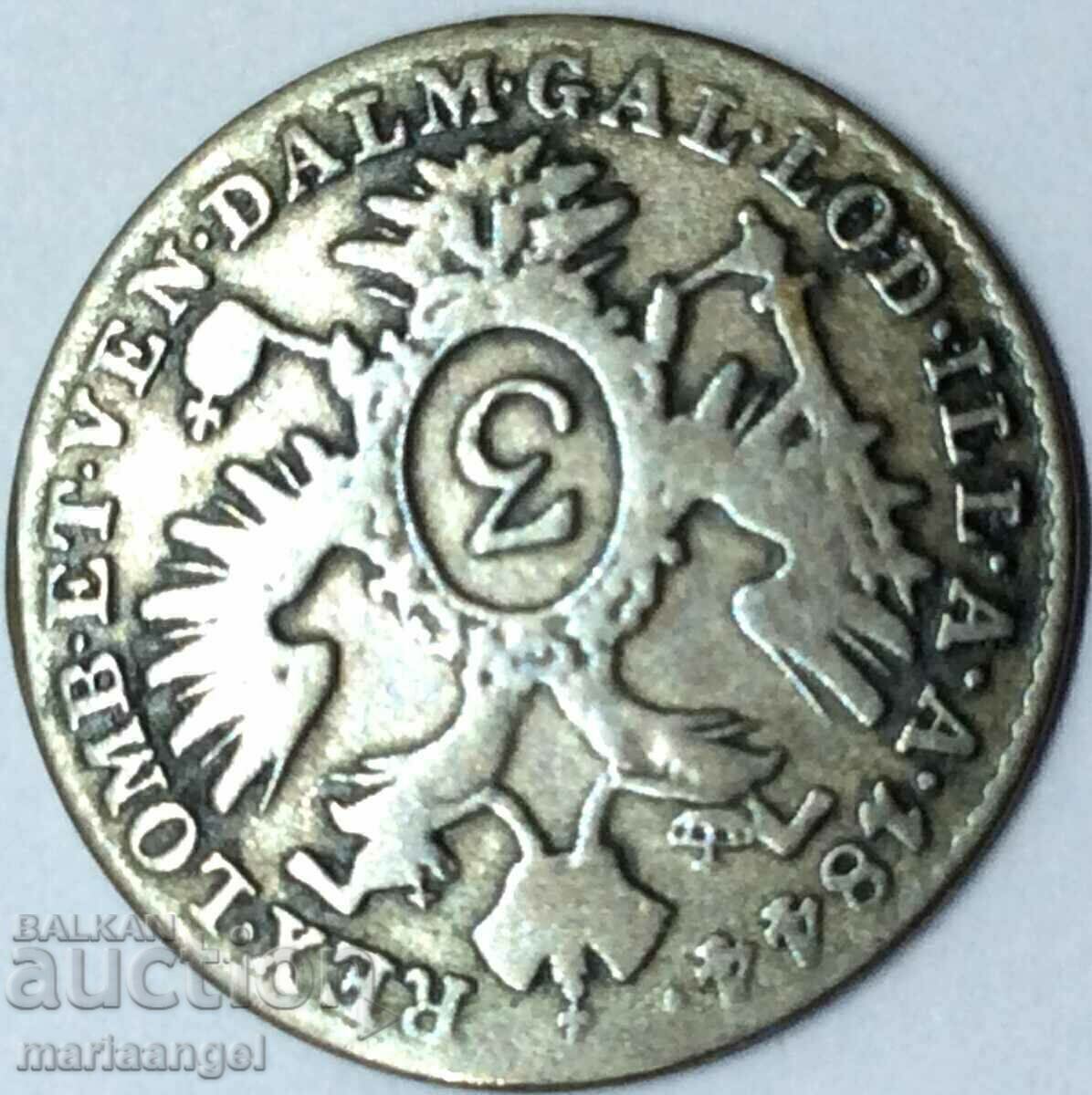 Livrarea 3 Kreuzers 1844 Austria A-Viena Ferdinand I - excl. rar Livrarea 3 Kreuzers 1844 Austria A-Viena Ferdinand I - excl. rar