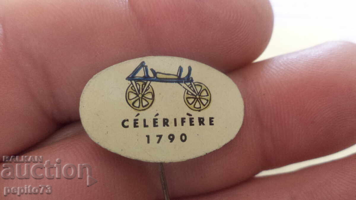 Semn de reclamă, Celerifere, bicicletă istorică