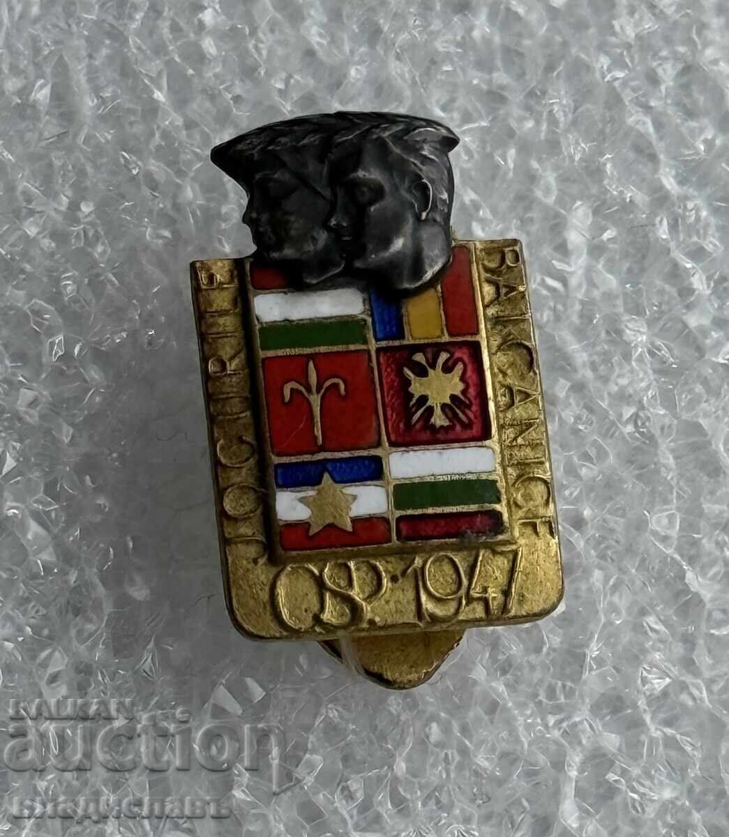 Butonieră veche Jocuri Balcanice și Central-Europene 1947 cu preț € 95.00 | 185.80 BGN