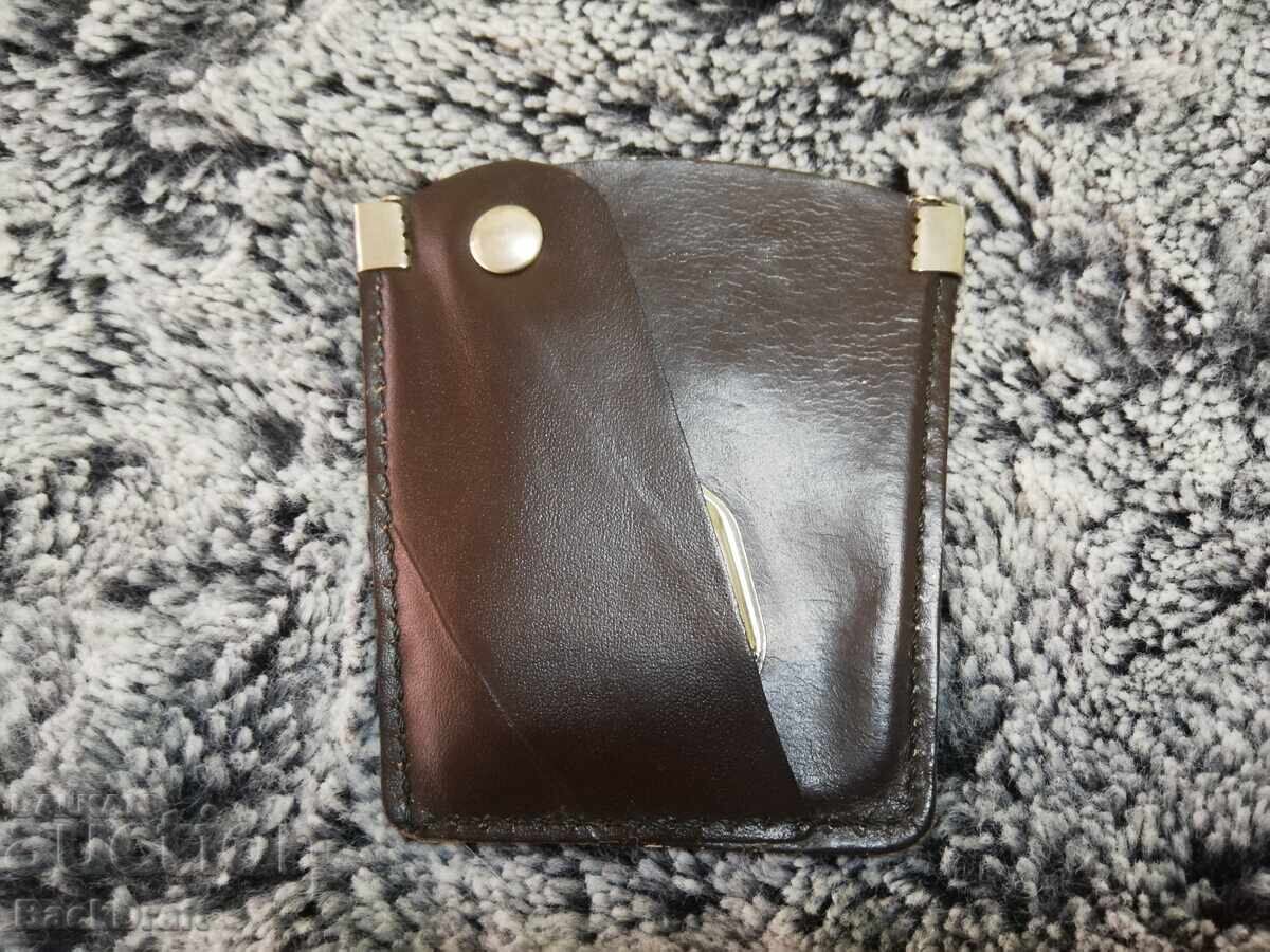 Livrarea Cheie de piele promoțională Corecom cu deschizător de sticle