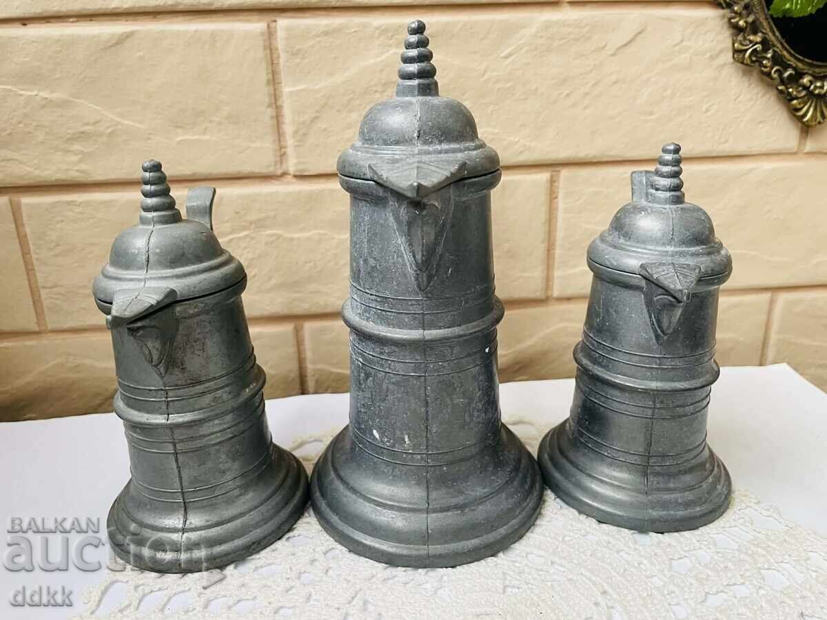 Livrarea Cani frumoase din metal colorat din Germania - 3 buc