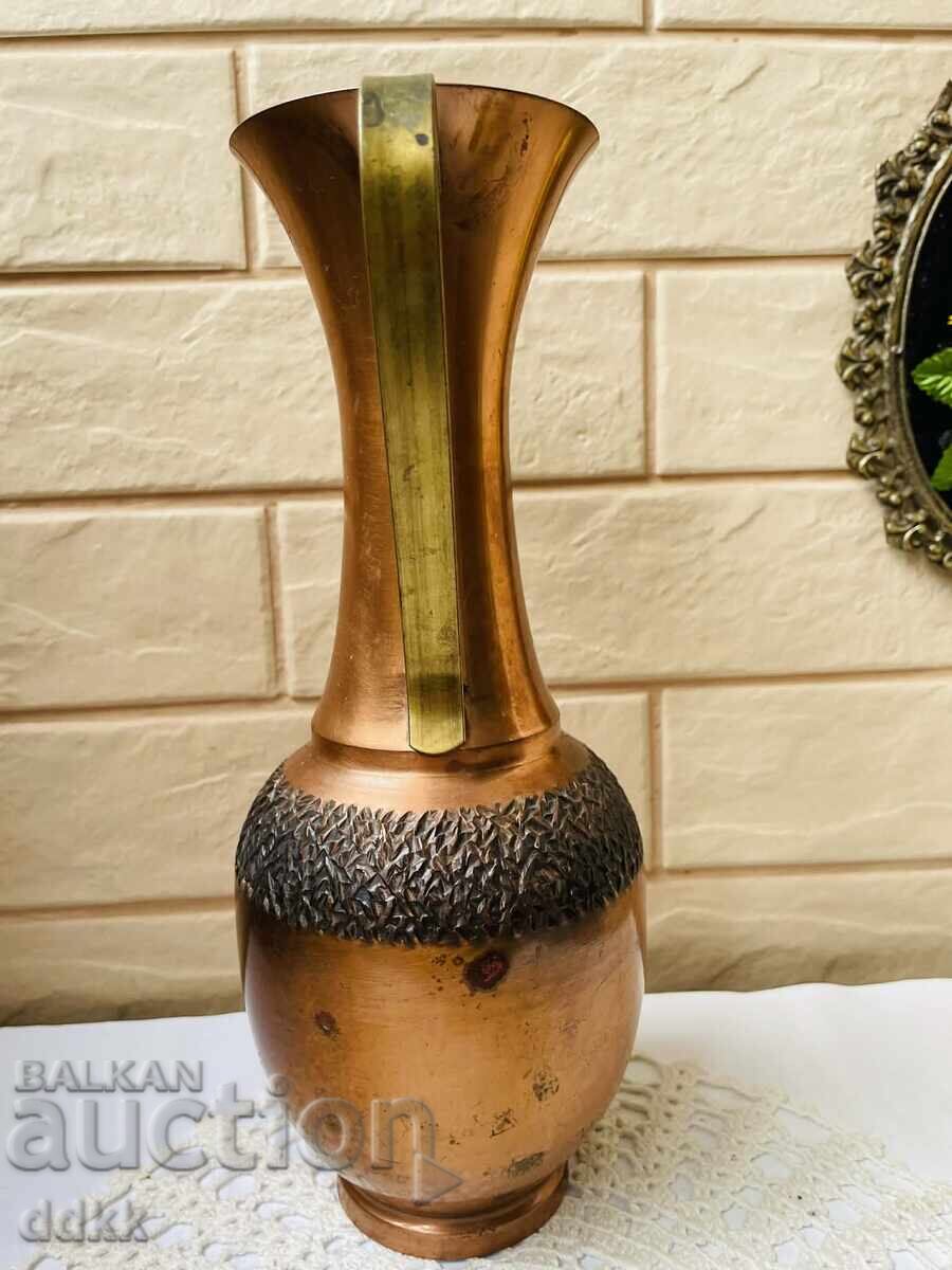 Beautiful copper vase from England with a brass handle - 6 Beautiful copper vase from England with a brass handle - 6