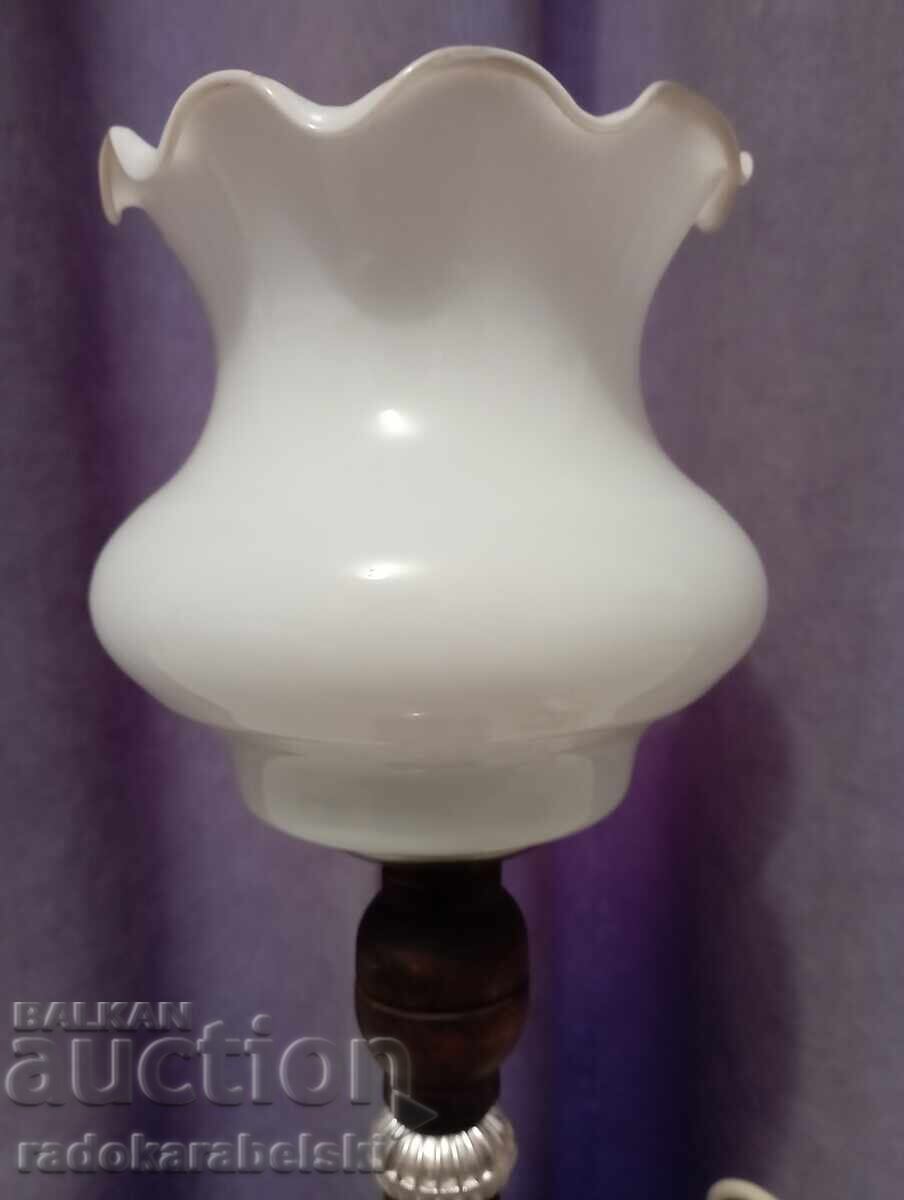 Delivery of Set of two lamps with white glass shades