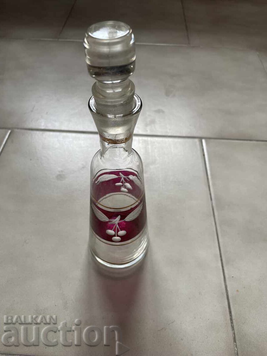 Μπουκάλι λικέρ, 20 εκ., χαραγμένο