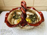 Beautiful large porcelain candy dish