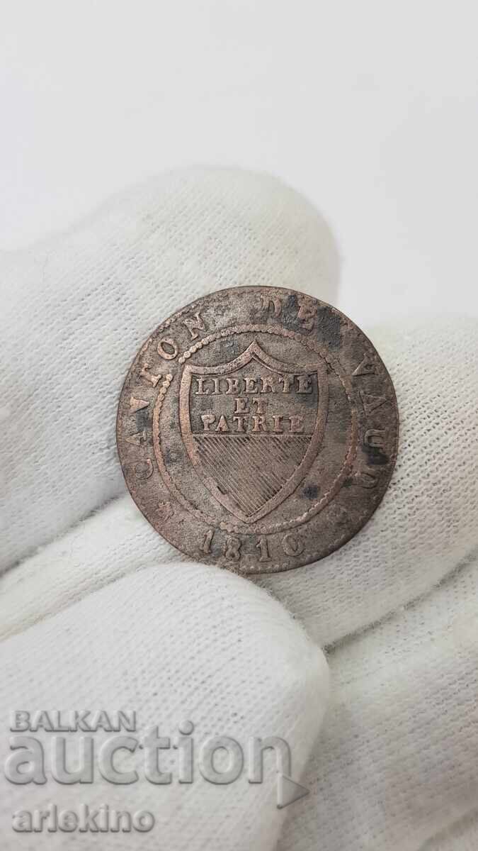 Σπάνιο ασημένιο νόμισμα 1/2 BATZ 1810 - Ελβετία, SWISS με τιμή € 18.00 | 35.20 BGN