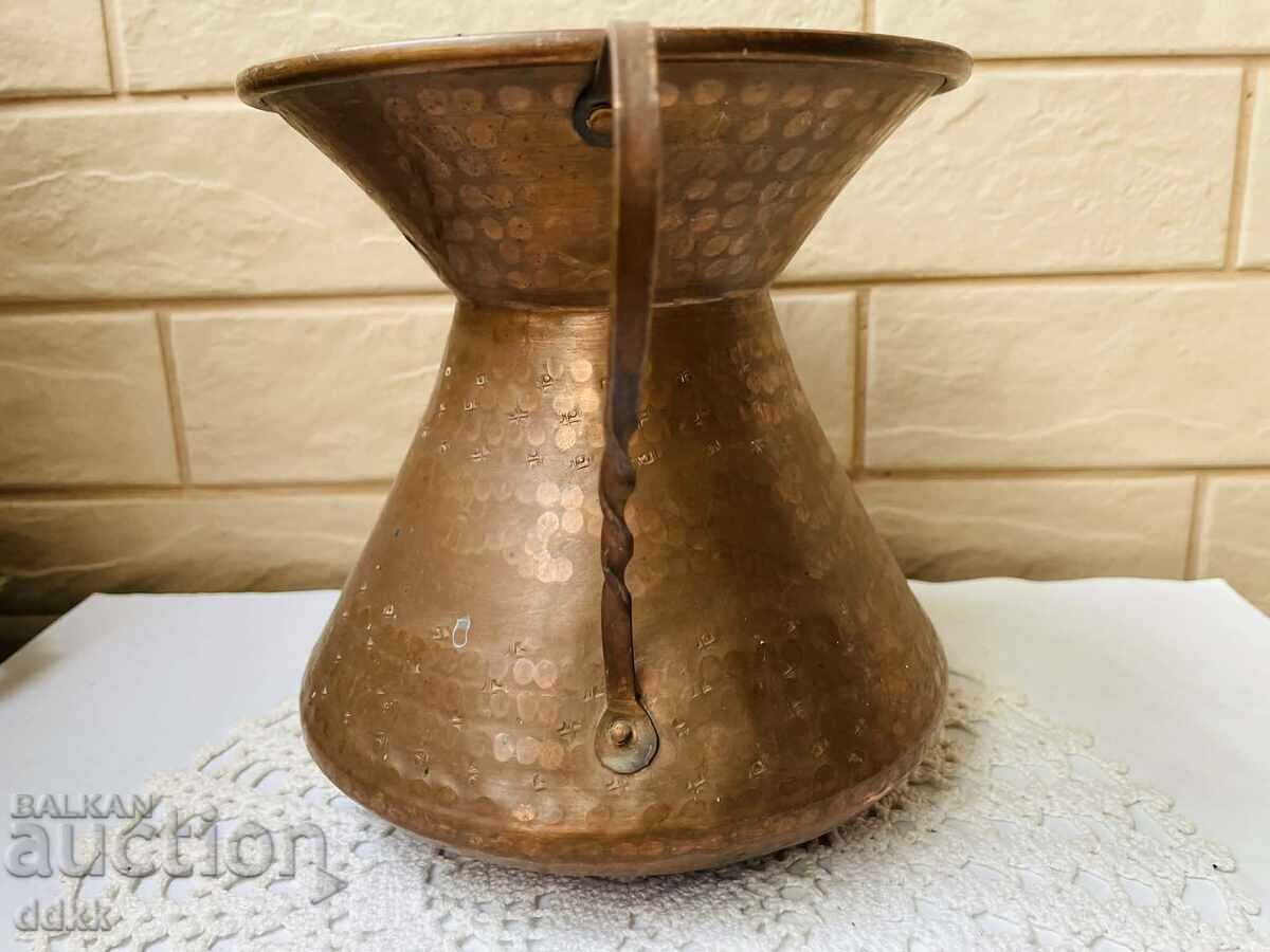 Όμορφο μελιούχο σκεύος με 2 χερούλια από την Αγγλία - 5