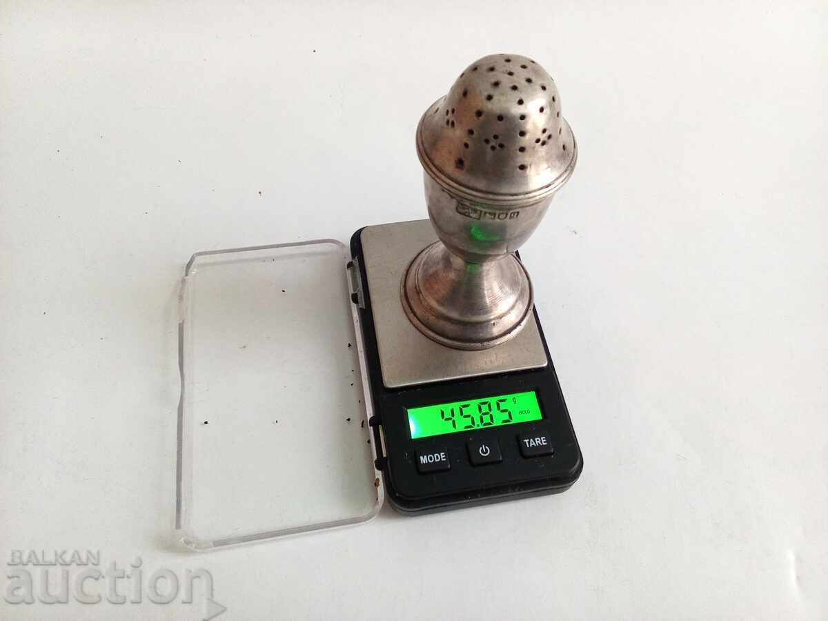 Auction  Salt cellar silver vessel for salt or pepper