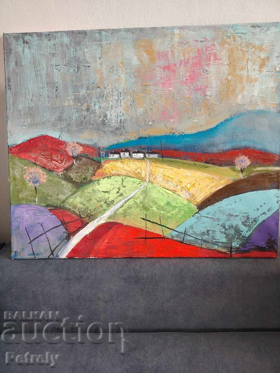 Delivery of Large oil painting