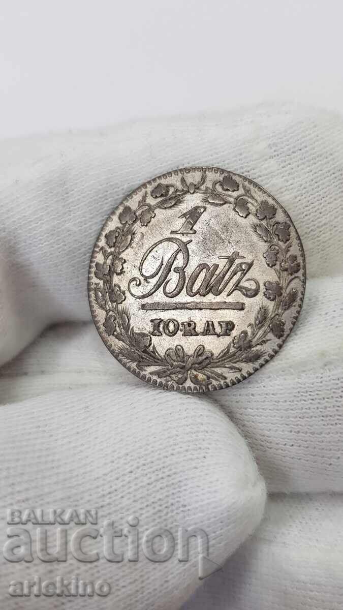 Monedă bilon rară 1BATZ 1805 - Elveția, SWISS