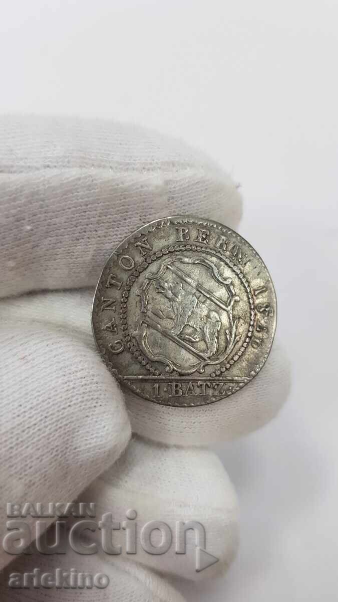 Monedă bilon rară 1BATZ 1826 - Elveția, SWISS cu preț € 45.00 | 88.01 BGN