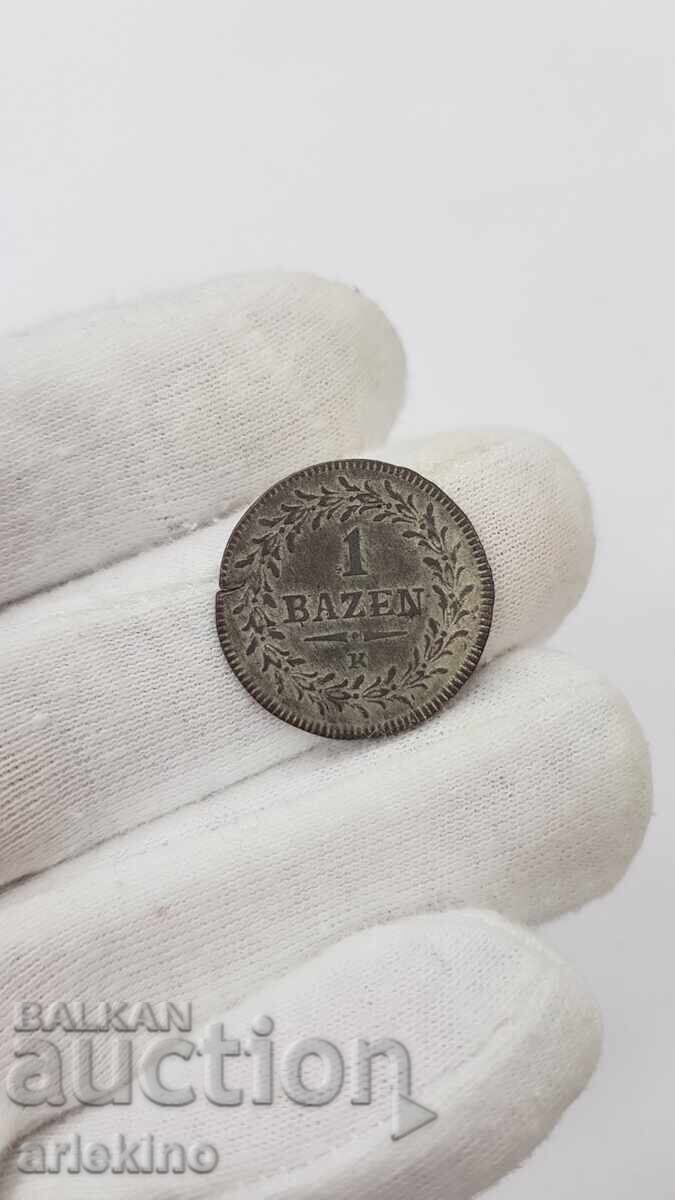 Σπάνιο ασημένιο νόμισμα 1 BAZEN 1810 - Ελβετία, CANTON - 5 Σπάνιο ασημένιο νόμισμα 1 BAZEN 1810 - Ελβετία, CANTON - 5