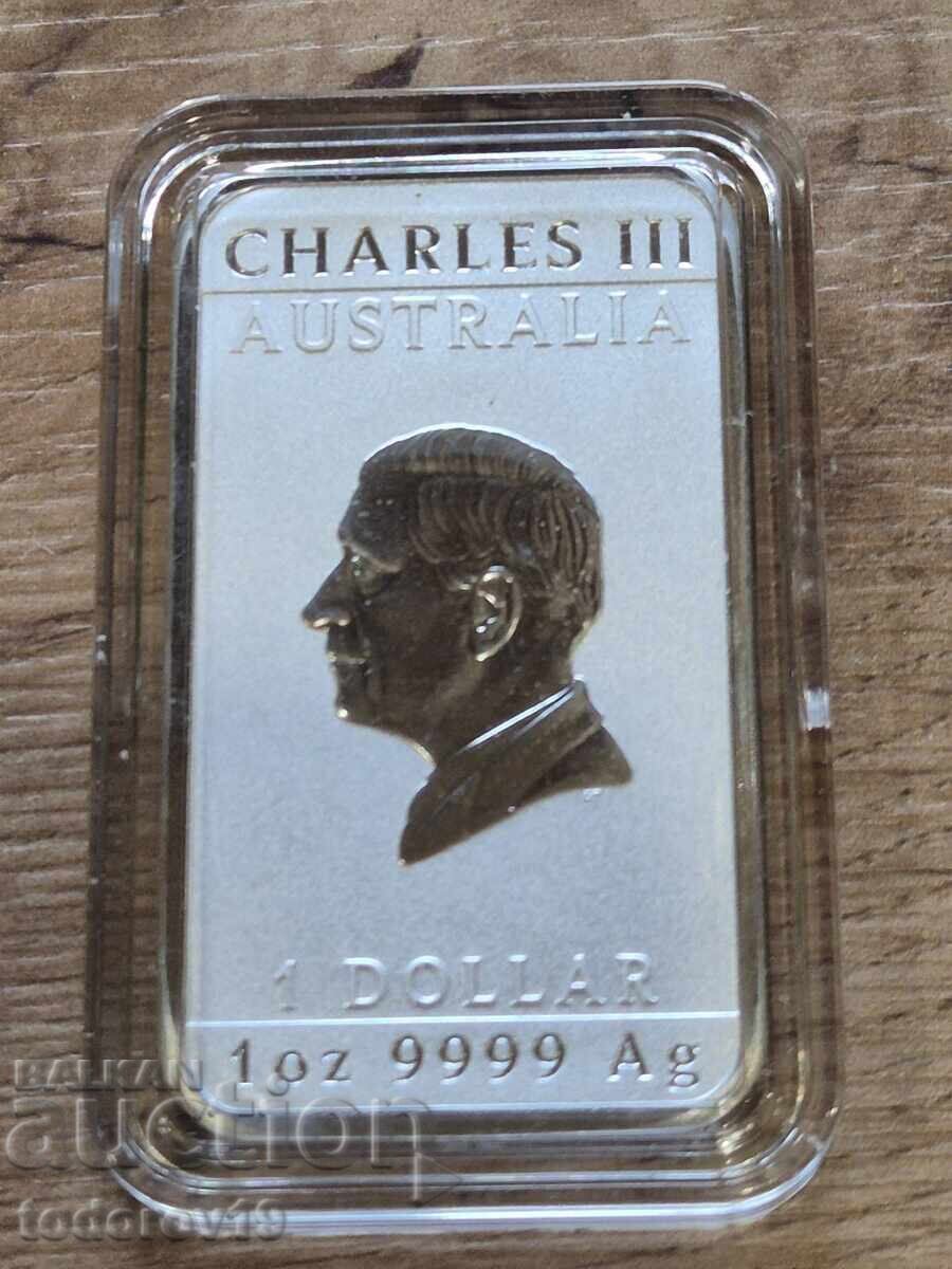 Livrarea Argint 1 oz Lingou "Anul Calului" 2026 Livrarea Argint 1 oz Lingou "Anul Calului" 2026