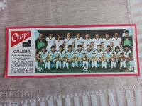 Fotografie de fotbal cu Slavia din ziarul Start