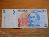 2 pesos 1997-2002 - Argentina ( F )