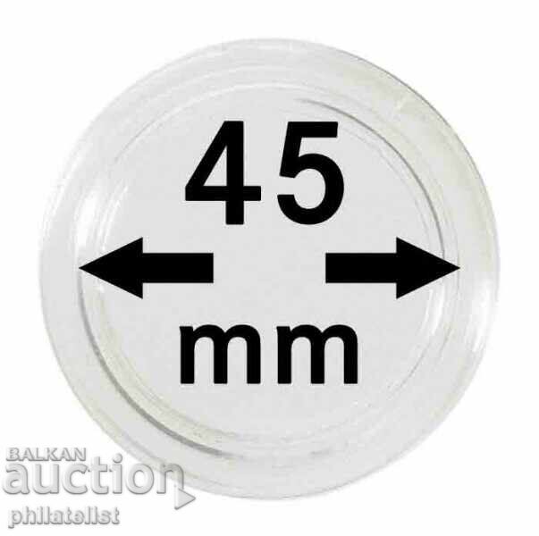 Lindner Coin Capsules - Pack of 10 - 45 mm