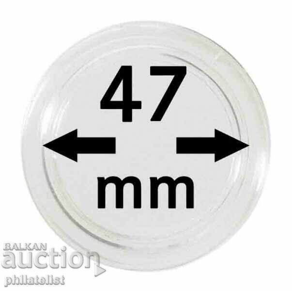 Lindner Coin Capsules - Pack of 10 - 47 mm