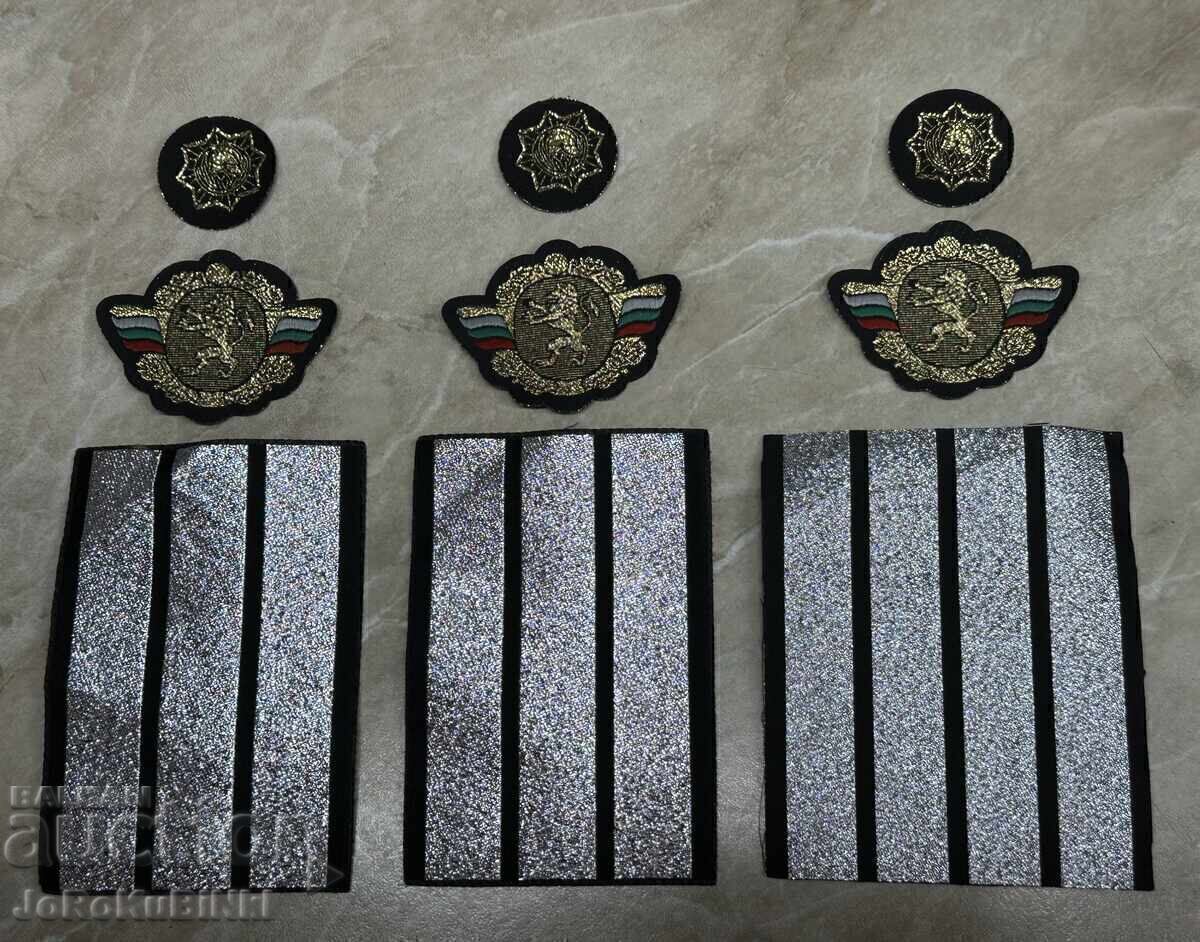 Lot of Shoulder Boards and Emblems — 9 pieces