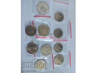10 pcs mint jubilee coins Bulgaria