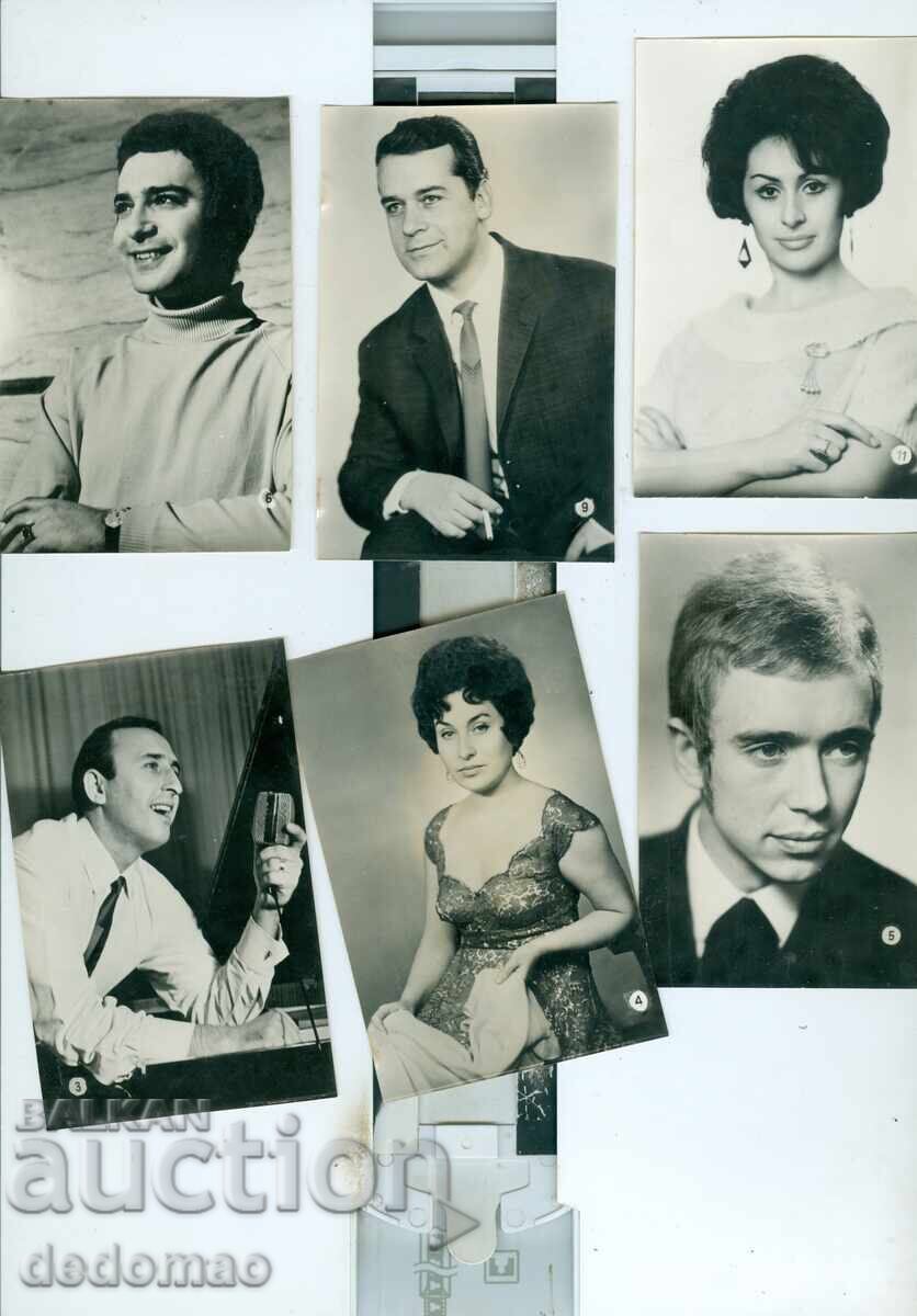 CÂNTĂREȚI BULGARI DE MUZICĂ UȘOARĂ - LOT POZE VECHI