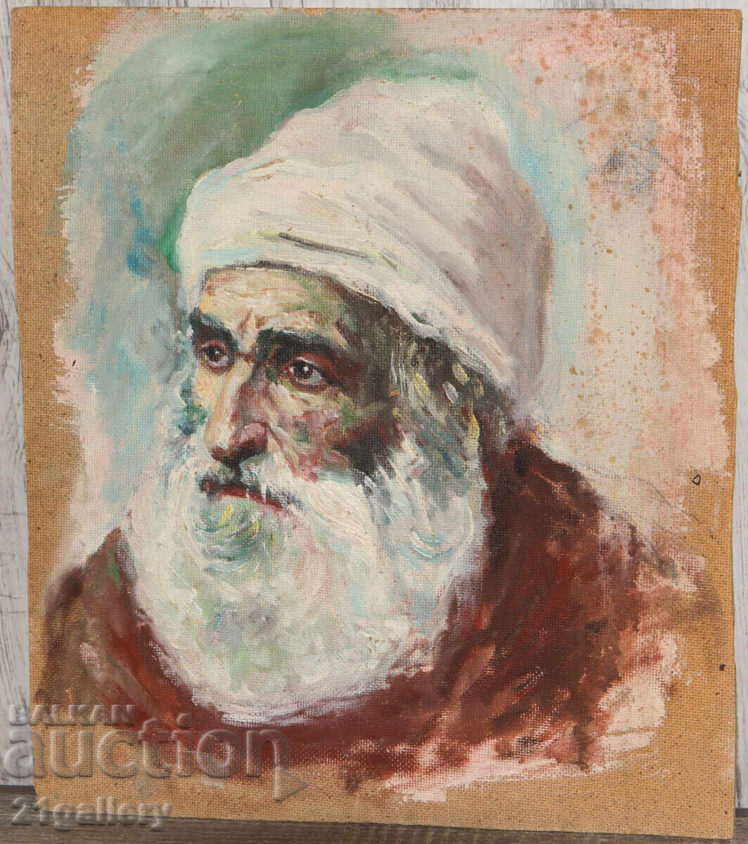 Παλιός ελαιογραφικός πίνακας πορτρέτο άνδρα με τιμή € 150.00 | 293.37 BGN