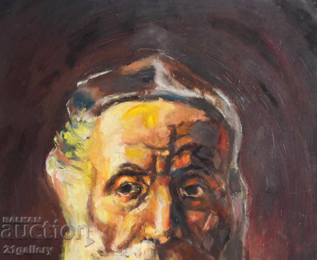 Delivery of Old oil painting portrait