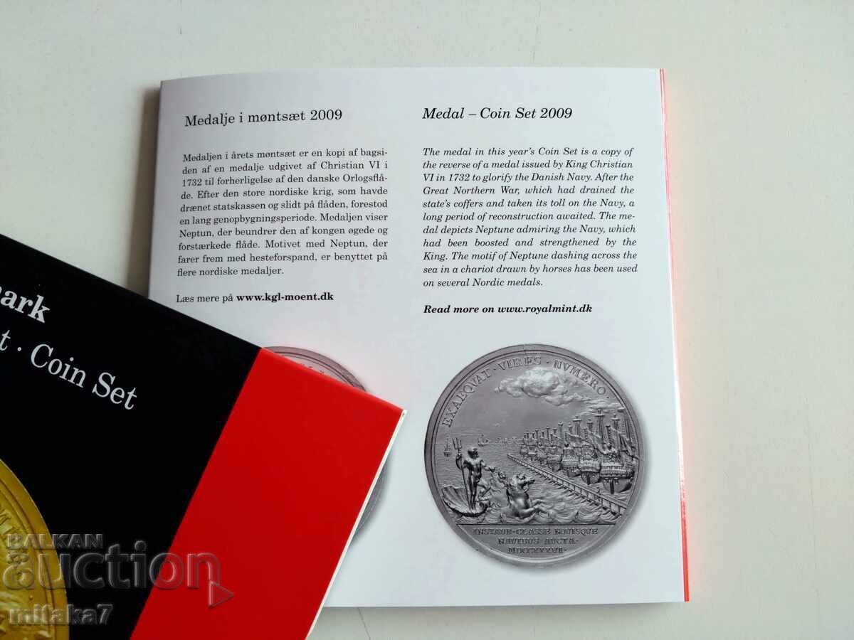 Сет монети 2009 година, Дания с цена € 17.00 | 33.25 лв.
