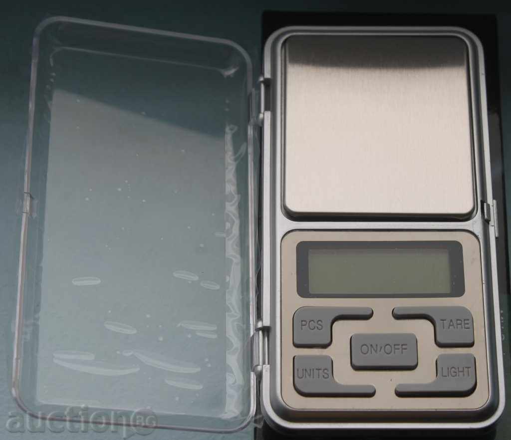 Cântar bijuterie digital 0.01 - 300 gr. + baterii