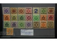 Γερμανία, Βυρτεμβέργη, ίχνη από φιλοτελικές αυτοκόλλητες ετικέτες