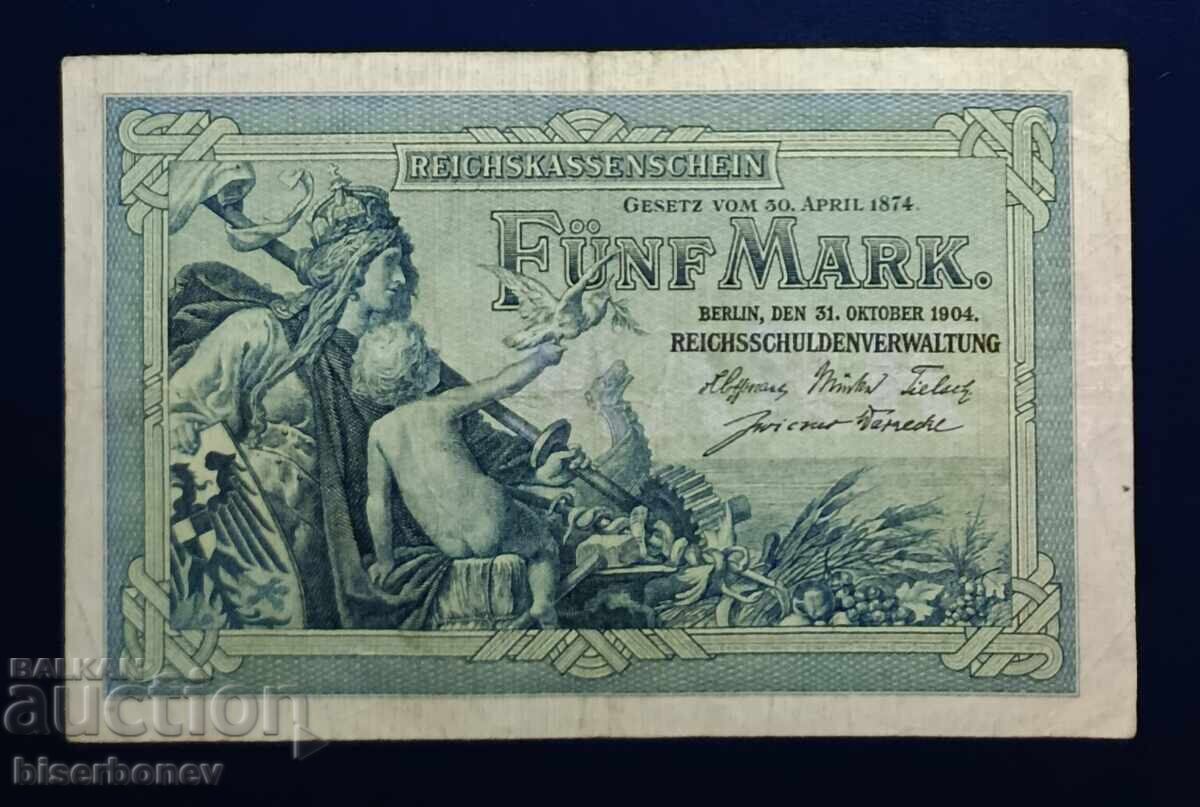 Germany, Germany, 5 Marks 1904, VF