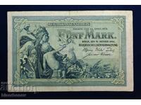 Germania, Germania, 5 mărci 1904, VF