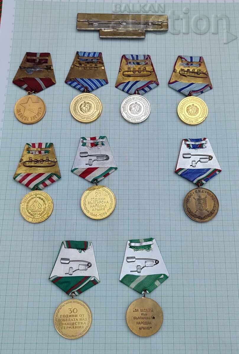 ВОЕННИ МЕДАЛИ КОЛОДКА ЛОТ с цена € 46.00 | 89.97 лв.