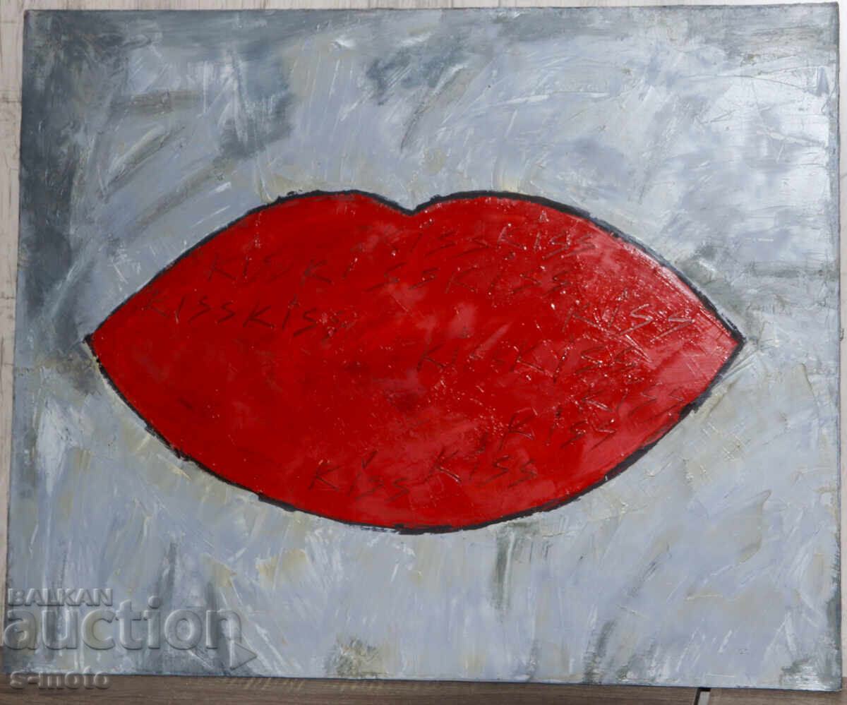 Tablou ulei, compoziție abstractă cu preț € 180.00 | 352.05 BGN