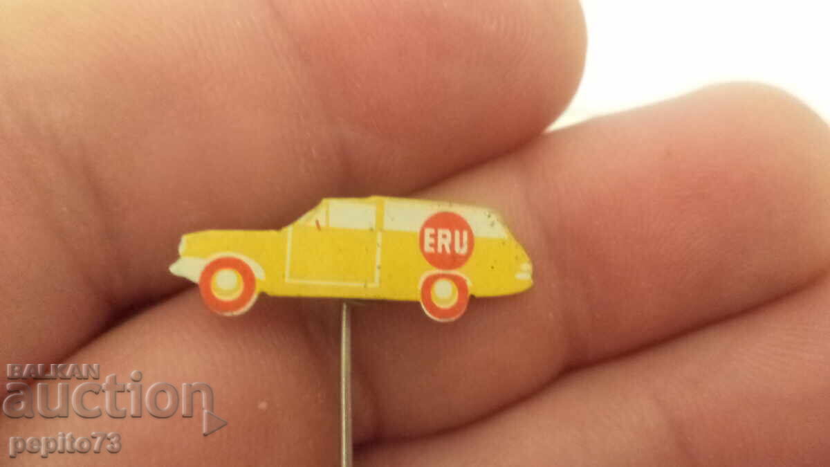 Advertising badge, ERU, cheese brand