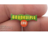 Advertising badge, ERU, cheese brand