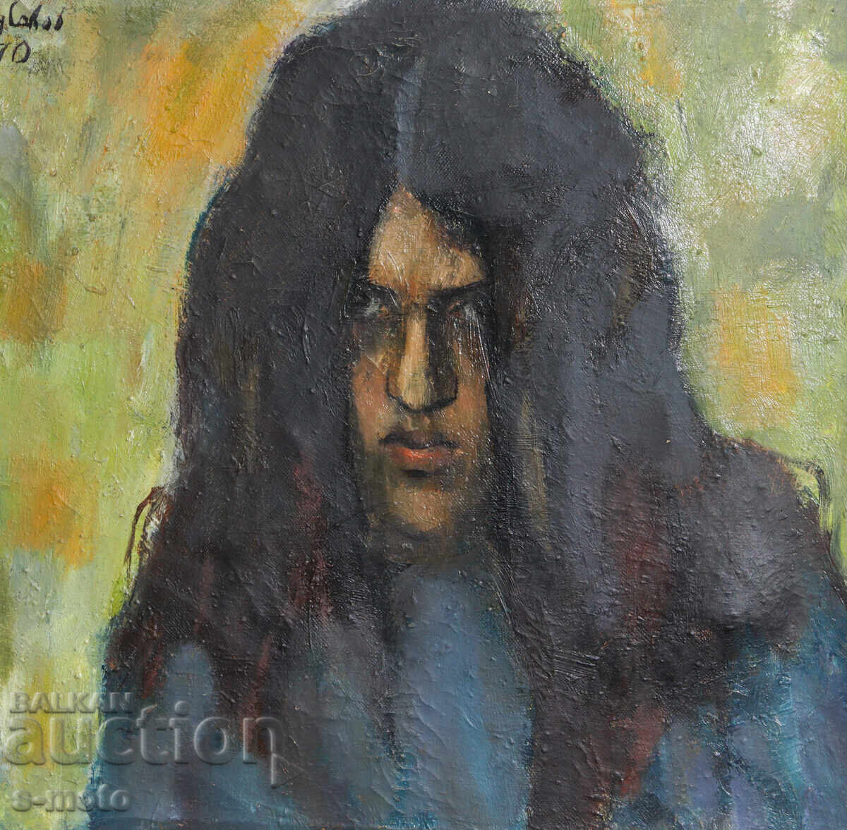 Πίνακας ζωγραφικής με λάδι, πορτρέτο, 1970 - 6