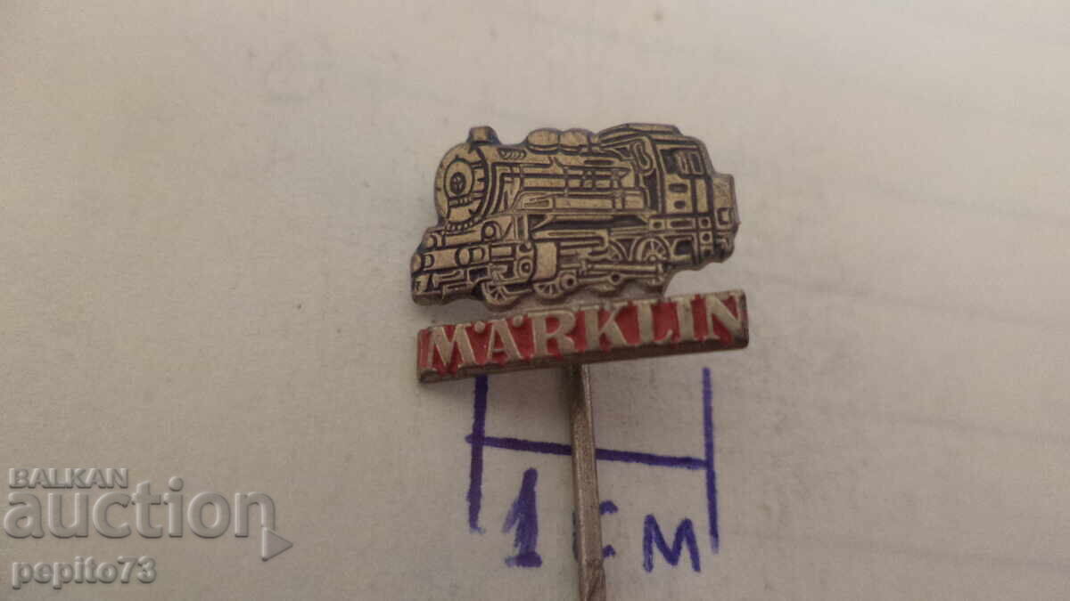 значка рекламна ,Marklin, парен локомотив с цена € 5.00 | 9.78 лв.